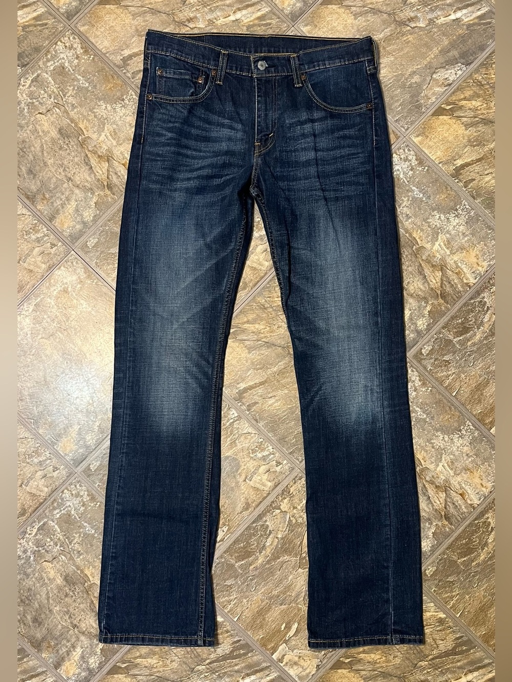 Levis 527 Jeans Mens 34x36 Slim Boot Cut Stretch Denim Cowboy Western